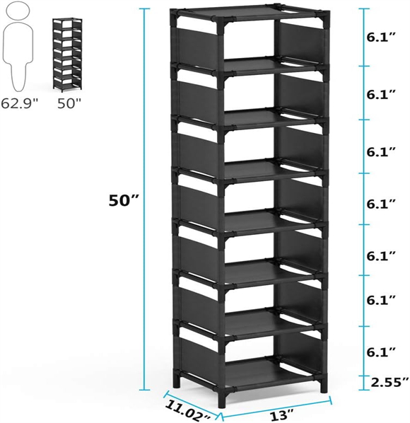 Shoe rack with cover